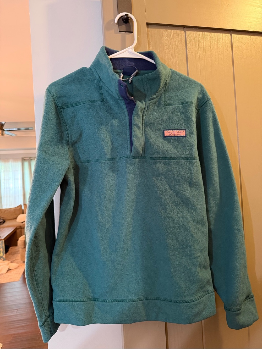 Vineyard Vines Teal Women’s Quarter-Zip Fleece Pullover